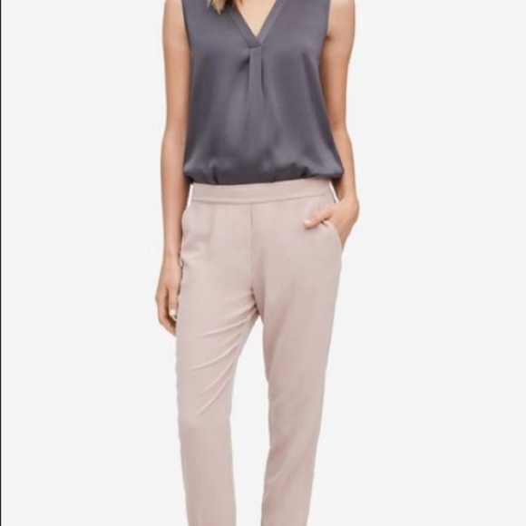 R Label The Reset Modern Crepe Jogger Pants - Soft Clay Mauve - Large - Picture 3 of 13